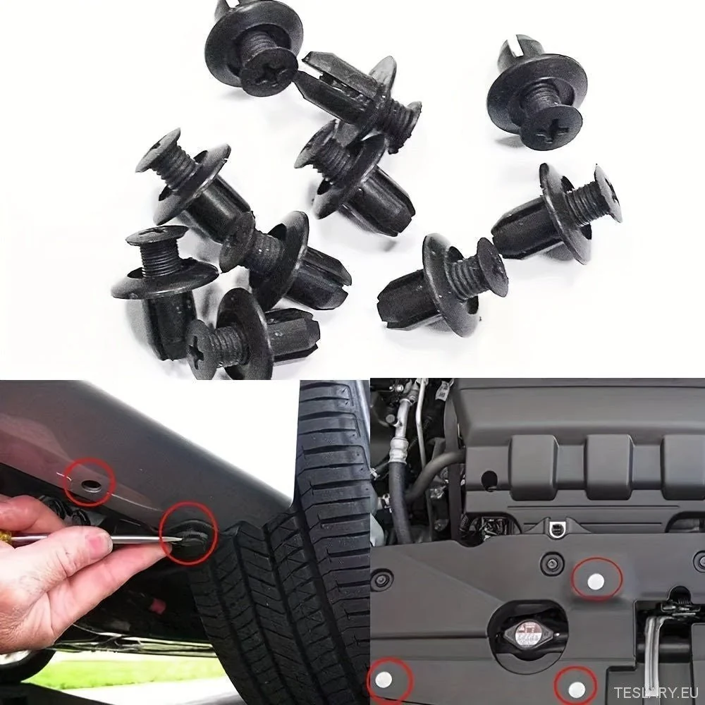 1105pcs clip per auto assortite, clip di fermo plastica 4 strati, parti e accessori per corpi di auto universali, material...