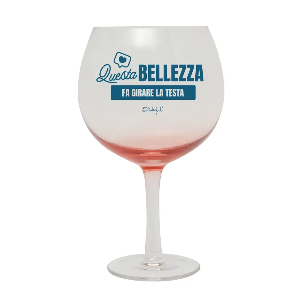 Bicchiere ballon - Questa bellezza fa girare la testa