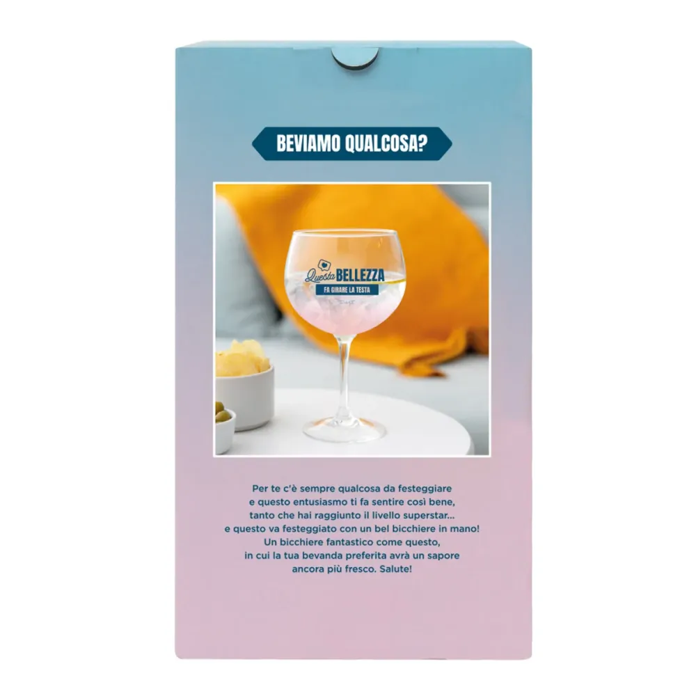 Bicchiere ballon - Questa bellezza fa girare la testa