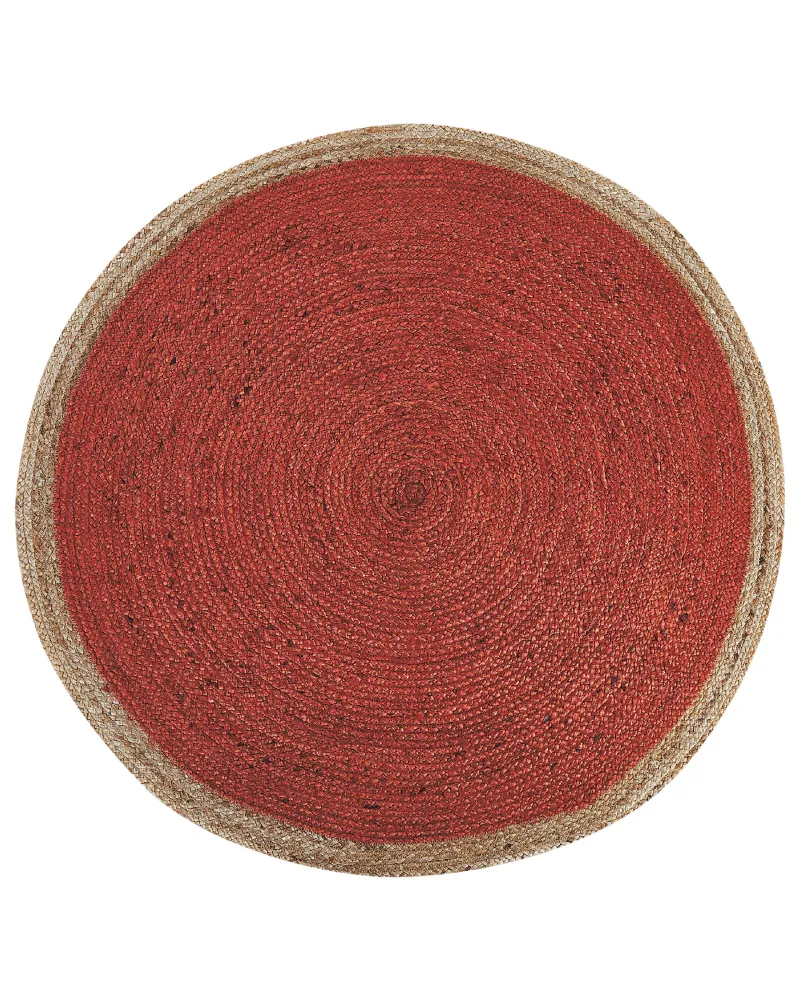 Giunto di Precisione Tappeto iuta corallo ⌀ 120 cm MENEMEN