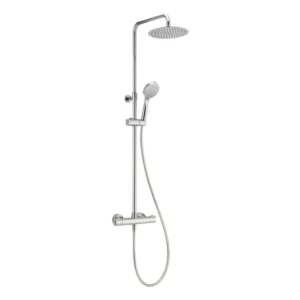 Huber - Colonna doccia termostatica, cromo satinato, 2 funzioni mod. Primavera