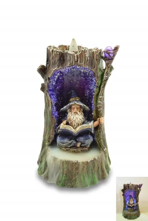 Ad Alta Efficienza ZenN - Wizzard LED Backflow Incense Burner 4.3x4x6.7”