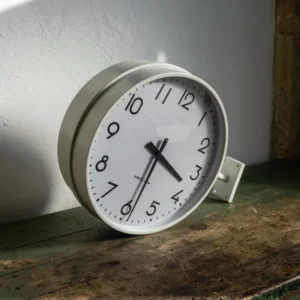 Orologio bifacciale Solari Udine con staffa – anni 70