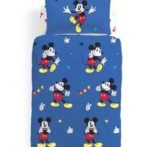 CALEFFI DISNEY Completo copripiumone bimbo Michey retro Unica Singolo