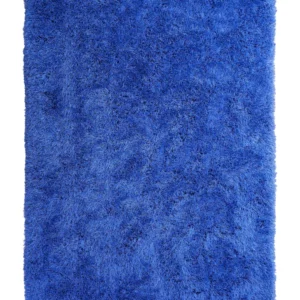 Tappeto shaggy rettangolare blu 160 x 230 cm CIDE