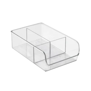 Linus - Contenitore di archiviazione Clear - 3 compartimenti