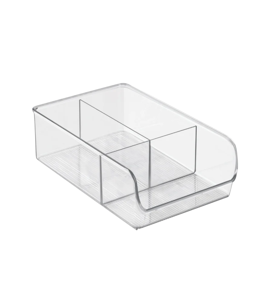 Linus - Contenitore di archiviazione Clear - 3 compartimenti
