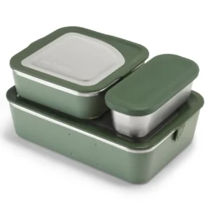 Rise Family Set - 3 Contenitori Food Box Acciaio Inox