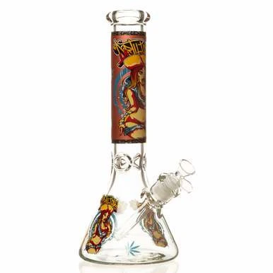14" 7mm Focoso Treasure Beaker Bong | Resistente alle Intemperie