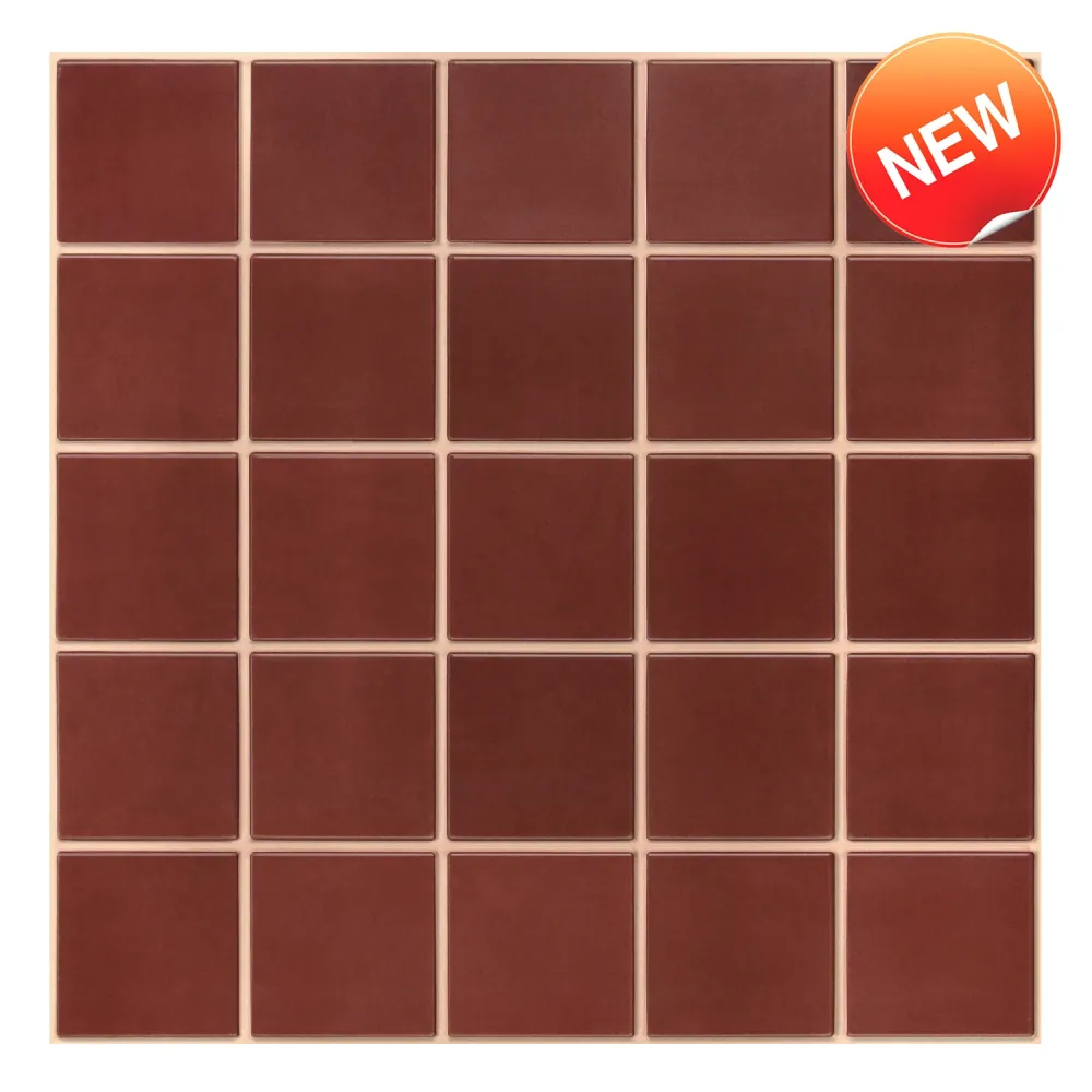 Armadio da Giardino Resina 3D Red Square Peel and Stick Wall Tile