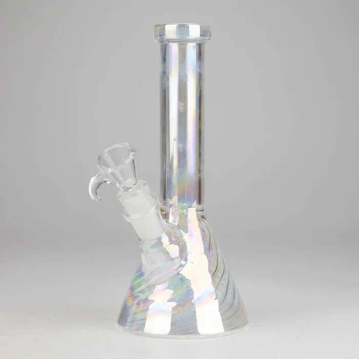 Baule per Cuscini 8" Shiny Beaker Bong w/ Ribbed Base