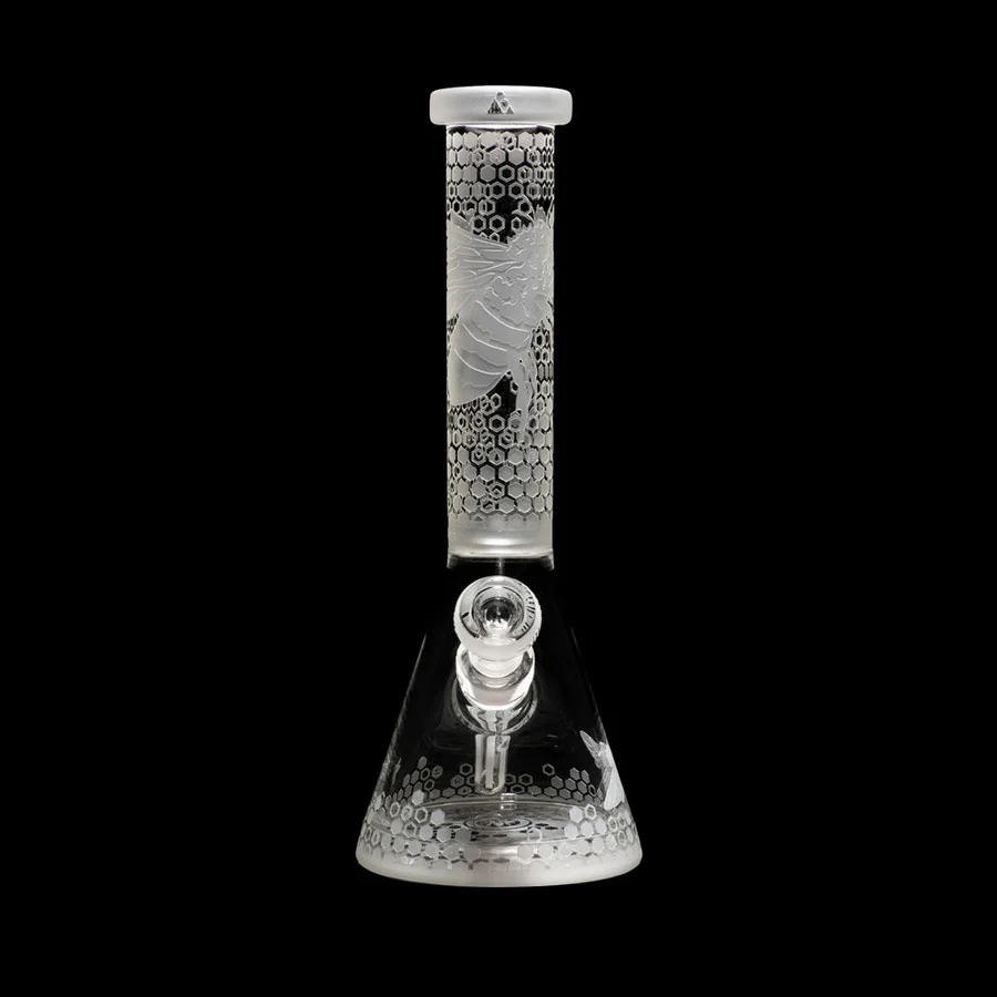 Cassa di Stoccaggio Impermeabile Milkyway Cristallo 14" Bee Hive Beaker Bong