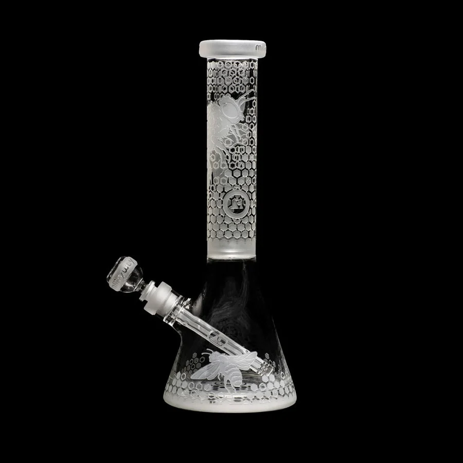 Cassa di Stoccaggio Impermeabile Milkyway Cristallo 14" Bee Hive Beaker Bong