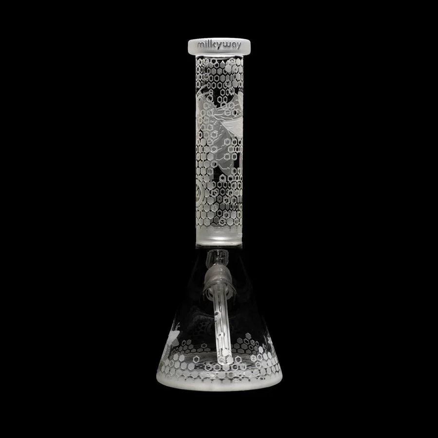 Cassa di Stoccaggio Impermeabile Milkyway Cristallo 14" Bee Hive Beaker Bong