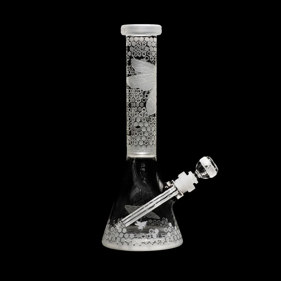 Cassa di Stoccaggio Impermeabile Milkyway Cristallo 14" Bee Hive Beaker Bong