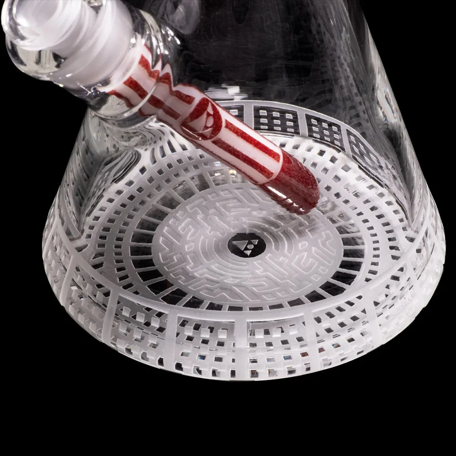 Cassa di Stoccaggio Impermeabile Milkyway vetro 14" Bio-Grid Beaker Bong