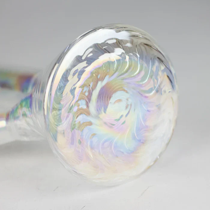 Grande Capacità 8" Shiny Beaker Bong w/ Ribbed Base