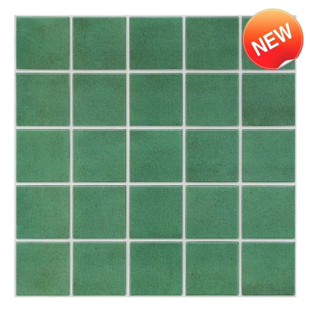 3D Green Square Peel and Stick Wall Tile con Serratura Combinazione