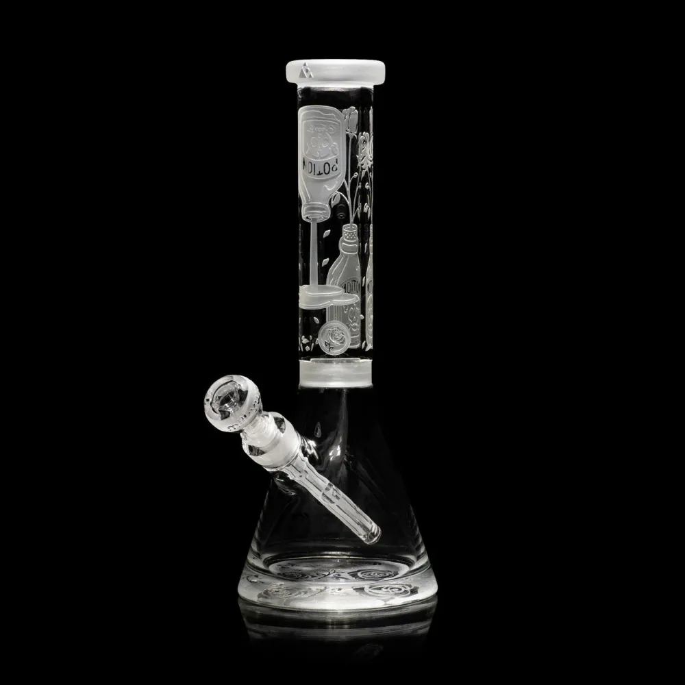 Milkyway vetro - 14" Potion Rose Clear Beaker