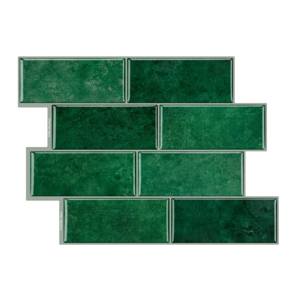 Panchina con Contenitore Green Metro Peel and Stick Backsplash Tile