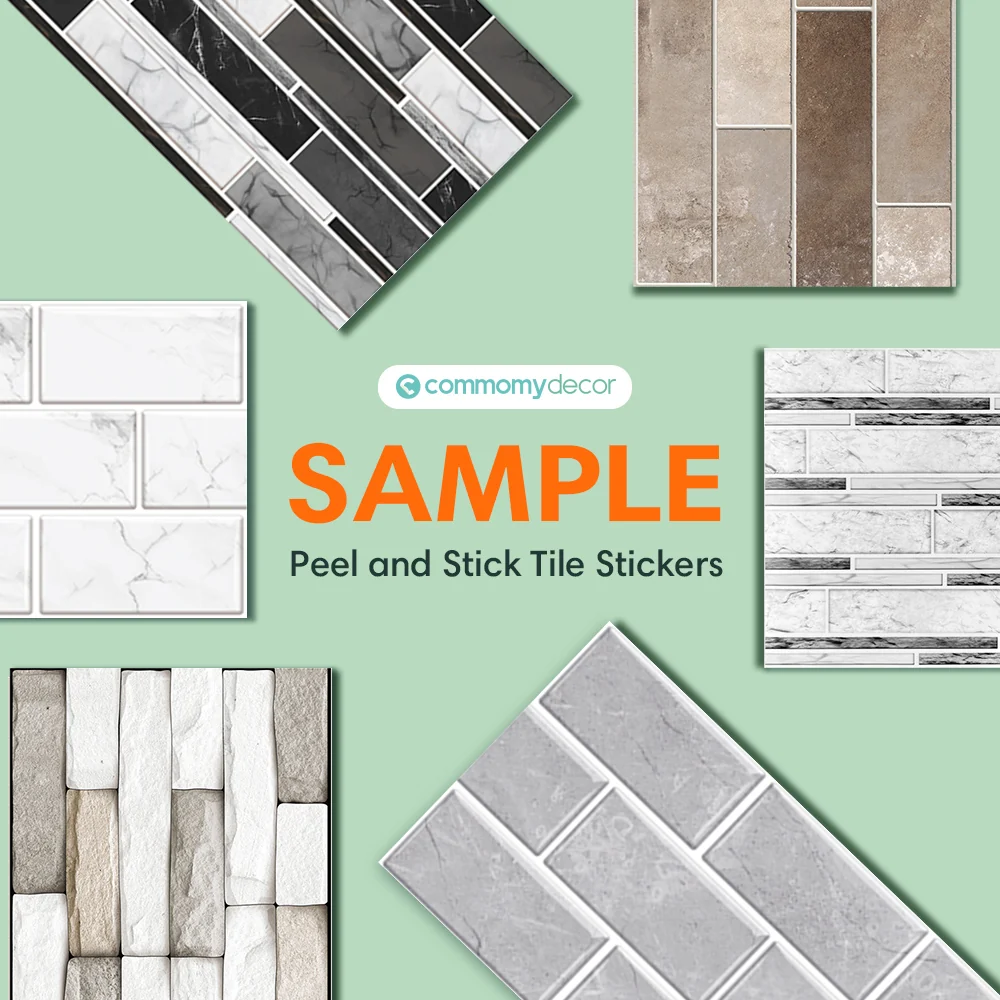 Peel and Stick Tile Stickers Sample (1 Sheet) con Serratura Combinazione Tsdd0081