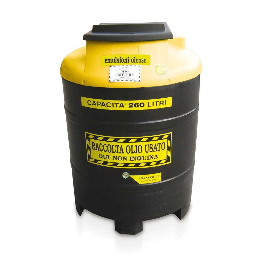Contenitore polietilene 260lt olio freni Tecnotelai 800x1100