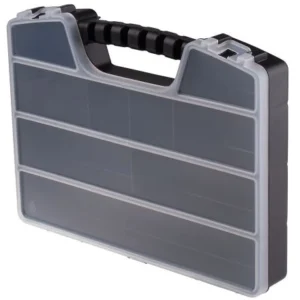 CONTENITORE MODULARE RS PRO PP 9 SCOMPARTI 50X320X250MM COPERCHIO TRASPARENTE 838-6523