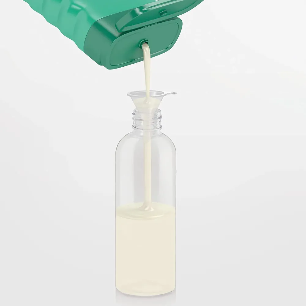 8 Pezzi Bottiglie di Viaggio Plastica 100 ML Bottiglie di Plastica Vuote Bottigliette da Viaggio Aereo con 3 Imbuti Conten...