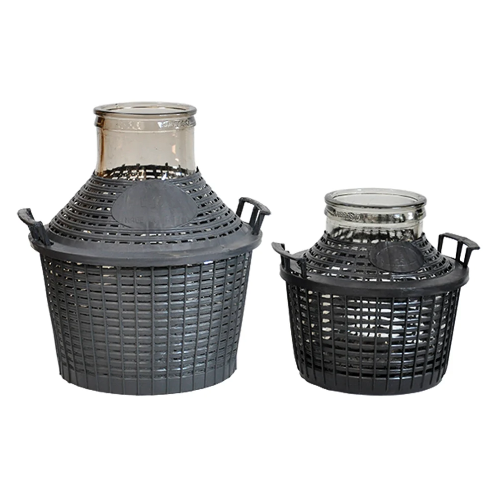 Damigiana Vetro 'Bocca Larga' Lt.10 - Ø Bocca 11,5 Cm Senza Tappo COD. 6080104