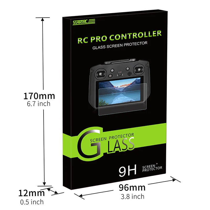 Pellicola vetro temperato per telecomando DJI RC Pro, protezione per schermo 9H per display del controller Mavic 3 Pro (co...