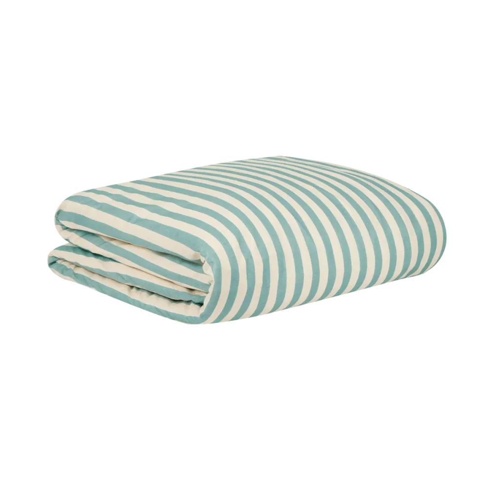 Bibelotte Duvet Cover Terrazzo - Stampa beige con verde/giallo