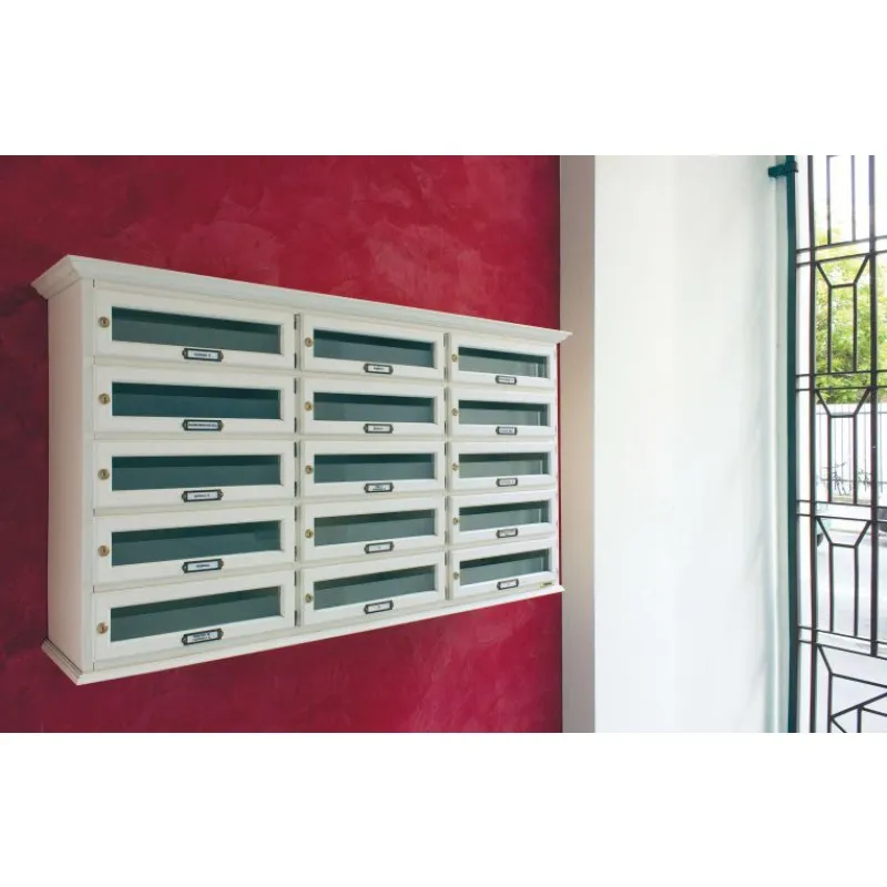 Cassette Postali Timber Linea Senza tempo Orizzontale