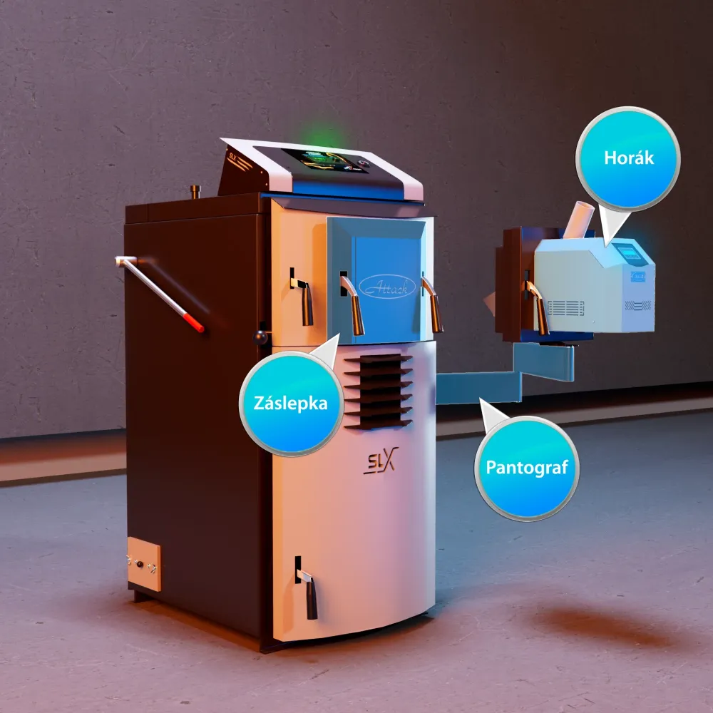Attack SLX Combi 30 kW - caldaia legna e pellet - riscalda modo efficiente
