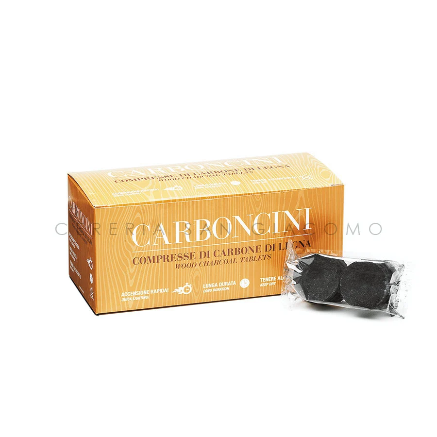 Carboncini di Legna per Incenso - Accensione rapida scatola da 90 pz.