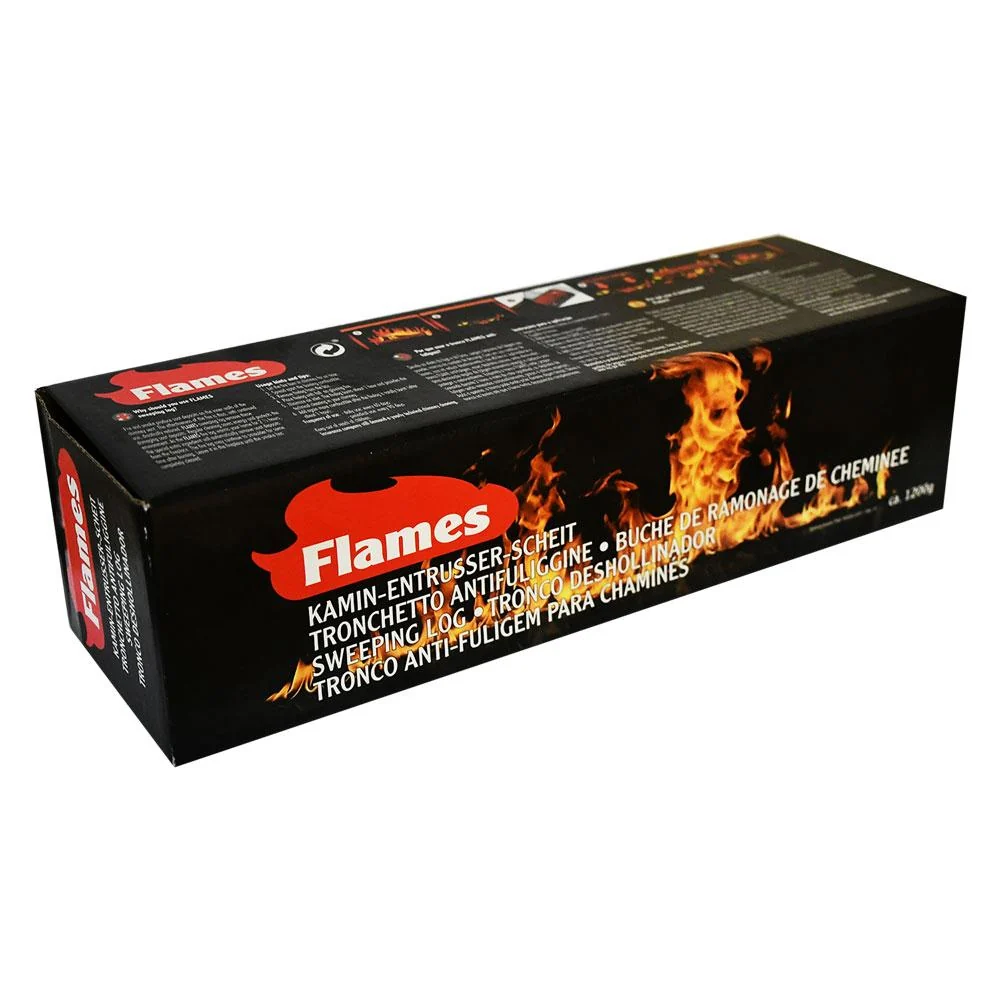 Ceppo spazza camino per stufe legna tronchetto mangia fuliggine