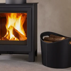 Cesta porta legna simil pelle - Aduro Proline Ø39