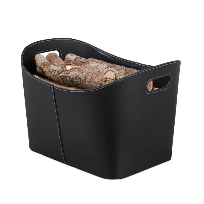 Cesta porta legna simil pelle- Aduro Baseline