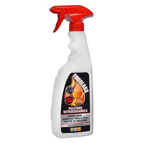 Detergente "Fireglass" pulizia vetri di stufe e caminetti legna e pellet 750 ml