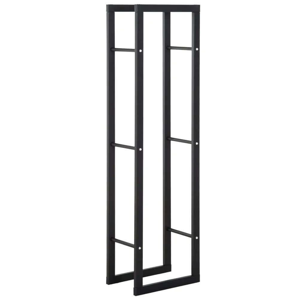 Easycomfort Scaffale Porta Legna Legnaia Verticale Supporto per Legna Portata 100kg Metallo 40 × 25 × 150cm