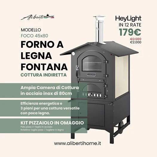 Forno legna Fontana 45 x 80