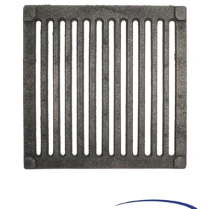 GRIGLIA GHISA PER CUCINA LEGNA - CAMINETTO - BARBECUE CENERE 235 x 235 mm.