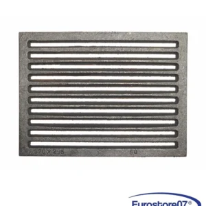 GRIGLIA GHISA PER CUCINA LEGNA - CAMINETTO - BARBECUE CENERE 295 x 220 mm.
