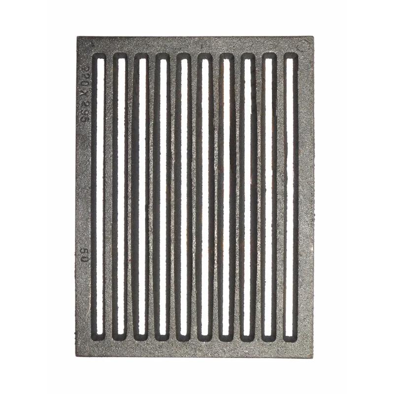 GRIGLIA GHISA PER CUCINA LEGNA - CAMINETTO - BARBECUE CENERE 295 x 220 mm.