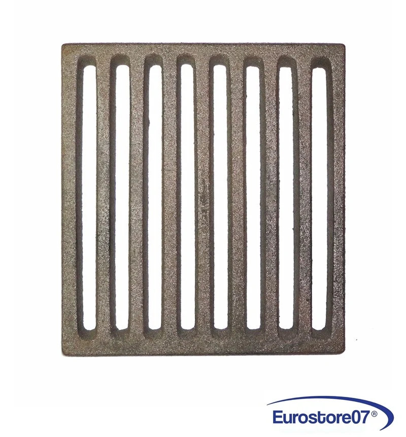 GRIGLIA GHISA PER CUCINA LEGNA - CAMINETTO - BARBECUE CENERE 165 x 218 mm.
