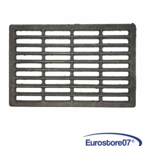 GRIGLIA GHISA PER CUCINA LEGNA - CAMINETTO - BARBECUE CENERE 280 x 180 mm.