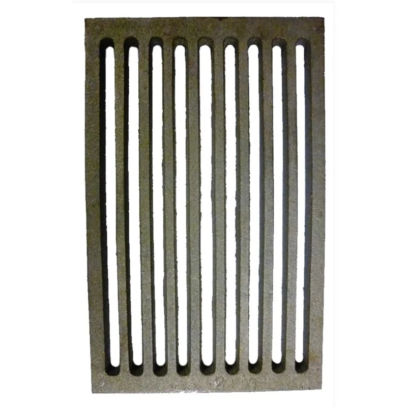 GRIGLIA GHISA PER CUCINA LEGNA - CAMINETTO - BARBECUE CENERE 135 x 255 mm.