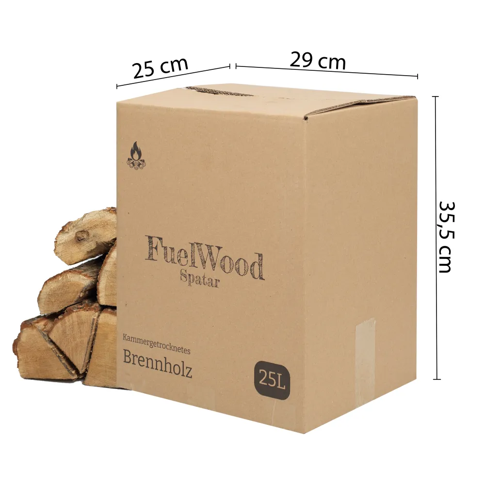Legna da ardere frassino essiccata forno 25 litri - Lunghezza dei ceppi circa 25 cm - Umidità del legno sotto il 15% - per...