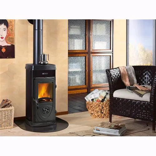 NORDICA STUFA LEGNA FUOCO CONTINUO 5 KW 'SUPER JUNIOR' NERA 36x42x77H cm