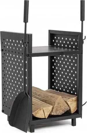 Porta legna Yes Everyday 0782422 EFESTO Con Accessori Nero