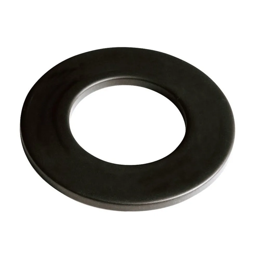 Rosone tondo acciaio nero, Anello di chiusura per canna fumaria stufa pellet e legna 80 mm